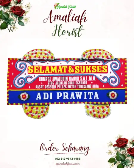 Papan Bunga Ucapan Selamat Pering