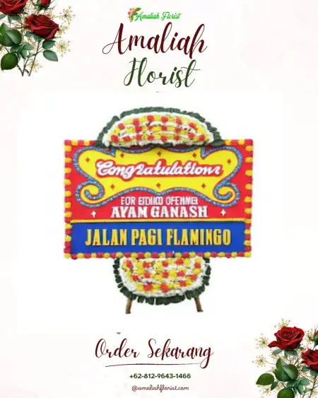 Sewa Papan Bunga Pering